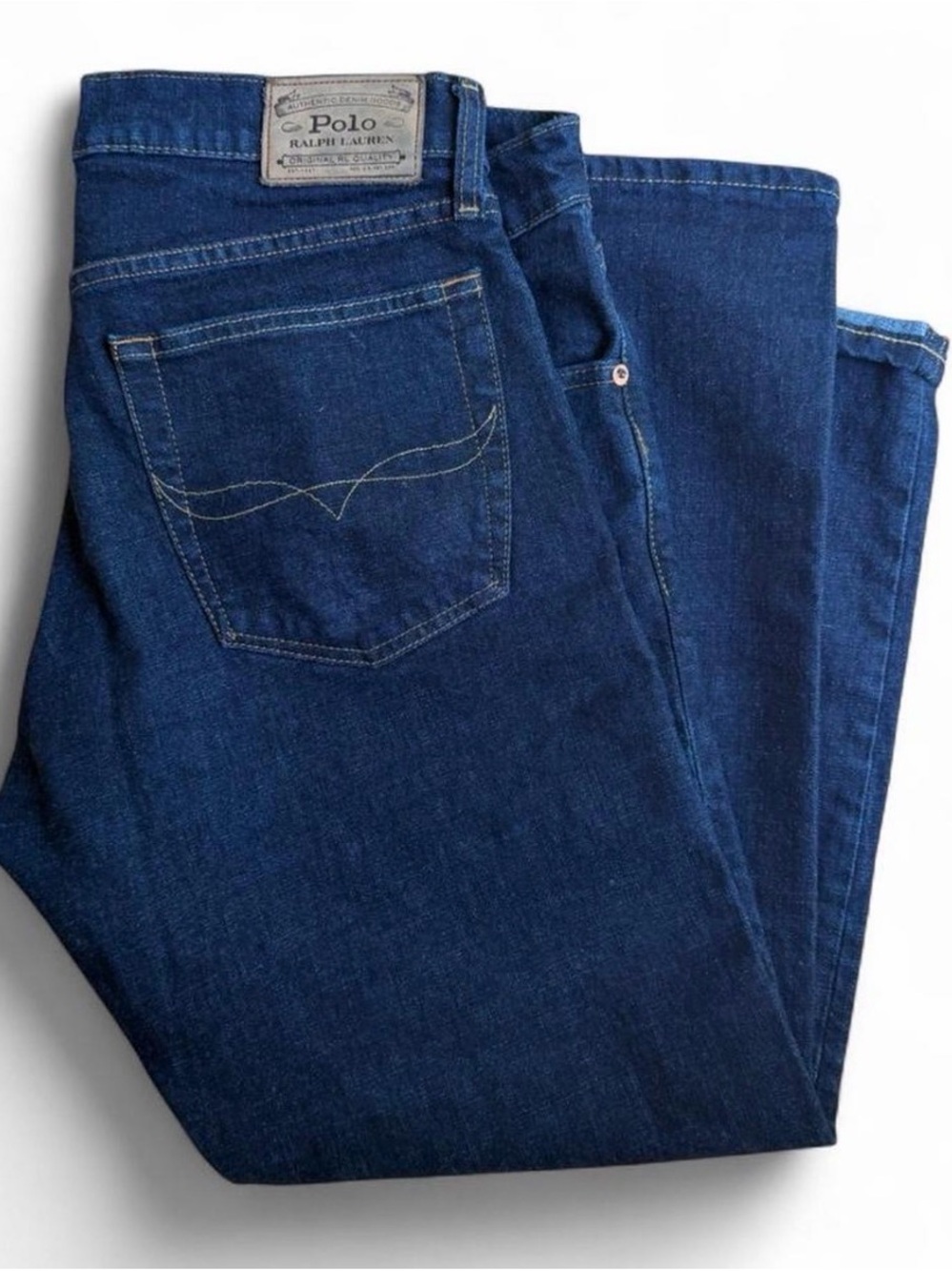 Polo by Ralph Lauren Men's Dark Blue Denim Jeans Classic Fit 34x30
